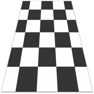 Interior vinyl floor mat chessboard 60x90cm