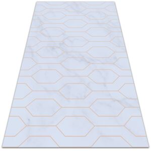 Indoor vinyl PVC carpet decorated with marble 60x90cm
