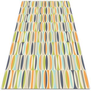 Fashionable vinyl rug geometric ovals 60x90cm