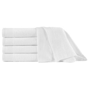 VidaXL Sauna Towels 5 pcs Cotton 450 gsm 80x200 cm White