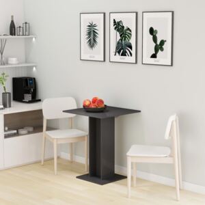 VidaXL Bistro Table High Gloss Grey 60x60x75 cm Chipboard