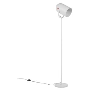 Floor Lamp White Metal 156 cm Spotlight Shade Adjustable Industrial Home Office Beliani