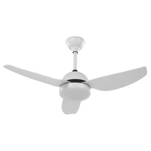 Ceiling Fan with Light Ventilator White Synthetic Material Metal 3 Blades Remote Control Minimalist Design Beliani