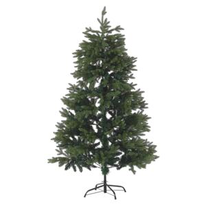 Artificial Christmas Tree Green PVC Metal Base 180 cm Traditional Style Beliani