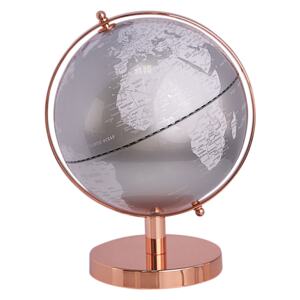 Decorative Globe Silver 20 cm Modern Beliani