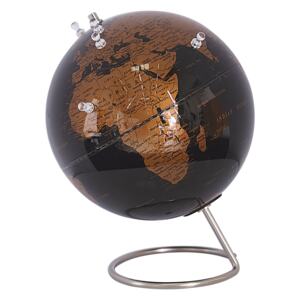 Decorative Globe Black Copper 25 cm Modern with Magnets Beliani