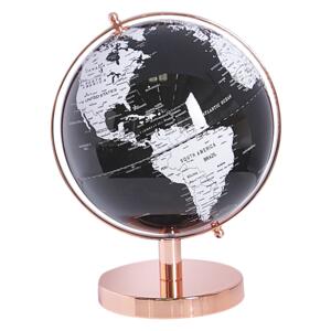 Decorative Globe Black and White 20 cm Modern Beliani