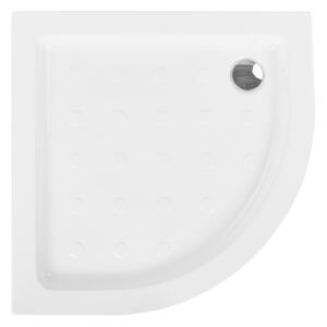 Shower Tray with Drain White Acrylic with ABS 80 x 80 x 7 cm Minimalist Anti-Slip Beliani