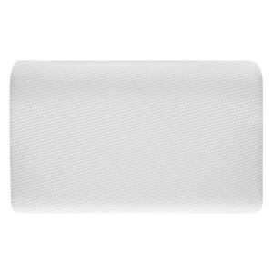 Memory Foam Pillow White Polyester Fabric Neck Support Orthopedic Anti-allergy 57 x 35 cm Beliani