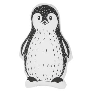 Kids Cushion Black and White Fabric Penguin Shaped Pillow with Filling Soft Children's Toy Beliani