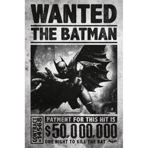 Poster BATMAN ARKHAM ORIGINS - wanted, (61 x 91.5 cm)
