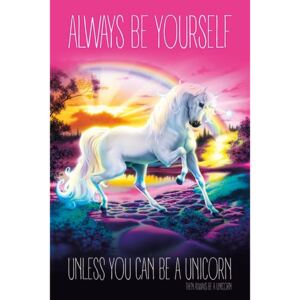 Poster Unicorn - Always Be Yourself, (61 x 91.5 cm)