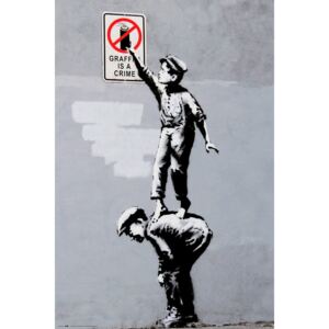 Poster Banksy - Grafitti Is A Crime, (61 x 91.5 cm)