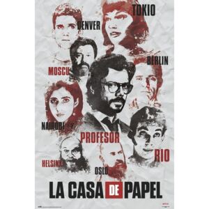 Poster Money Heist - Characters, (61 x 91.5 cm)