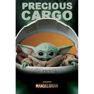 Poster Star Wars: The Mandalorian - Precious Cargo (Baby Yoda), (61 x 91.5 cm)