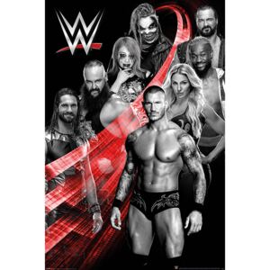 Poster WWE - Superstars Swoosh, (61 x 91.5 cm)