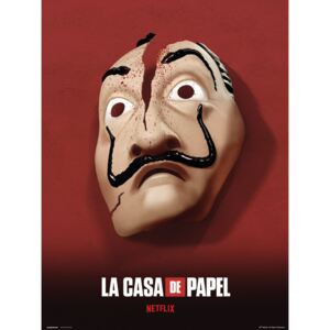 Money Heist (La Casa De Papel) - Mask Art Print, (30 x 40 cm)