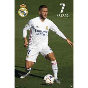 Poster Real Madrid - Hazard 2020/2021, (61 x 91.5 cm)