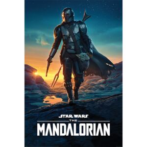 Poster Star Wars: The Mandalorian - Nightfall, (61 x 91.5 cm)