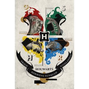 Poster Harry Potter - Animal Crest, (61 x 91.5 cm)
