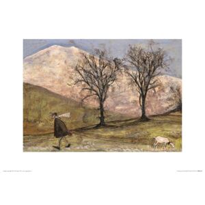 Sam Toft - Walking with Mansfield Art Print, (40 x 30 cm)