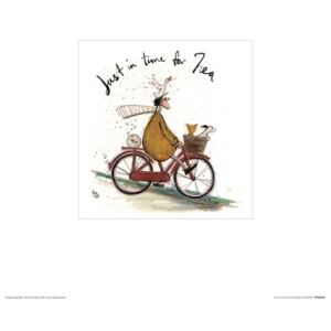 Sam Toft - Just in Time for Tea Art Print, (30 x 30 cm)