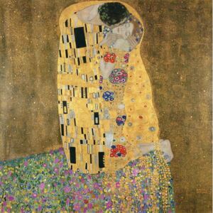 Gustav Klimt - Fine Art Print The Kiss, 1907-08