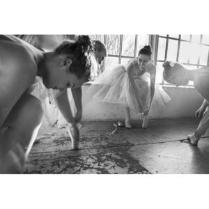 Ballet dancers preparation..., (128 x 85 cm)