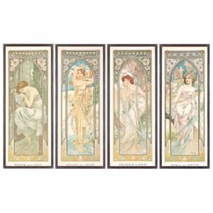 Mucha, Alphonse Marie - Fine Art Print The Times of the Day; Les heures du jour , 1899