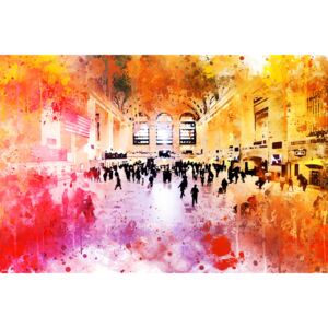 NYC Watercolor 157, (128 x 85 cm)