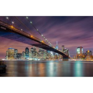Brooklyn Bridge at Night, (128 x 85 cm)