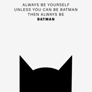 Always be Batman, (96 x 128 cm)