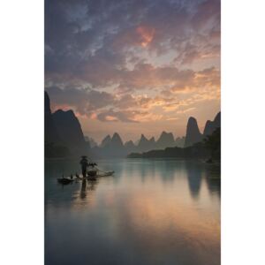 Li River Sunrise, (85 x 128 cm)