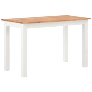 VidaXL Dining Table 120x60x74 cm Solid Oak Wood