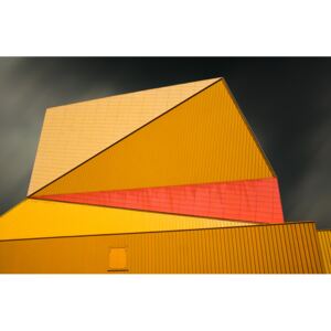 The yellow roof, (128 x 85 cm)