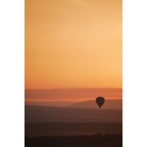 Sunset balloon ride, (85 x 128 cm)