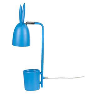 Desk Lamp Blue Metal Iron 42 cm Table Lamp Bunny Ears Shade Kids Room Modern Design Beliani