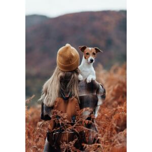 Art Photography Woman traveling with her dog, Javier Pardina