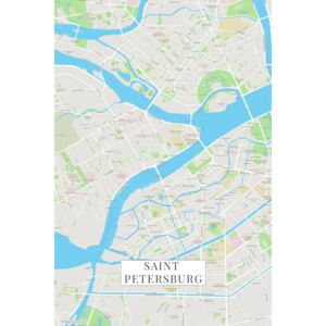 Map Saint Petersburg color