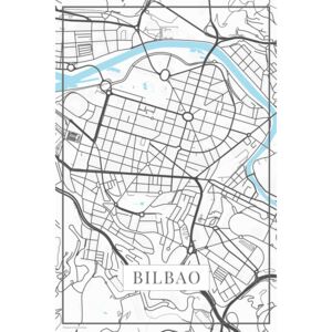 Map Bilbao white