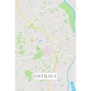Map Ostrava color