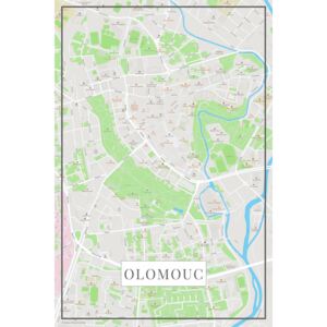 Map Olomouc color