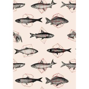 Bodart, Florent - Fine Art Print Fishes in Geometrics