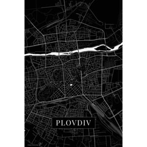 Map Plovdiv black