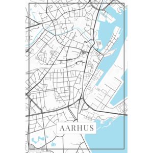 Map Aarhus white