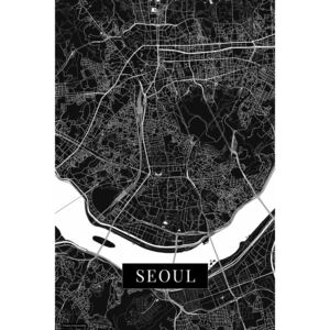Map Seoul black
