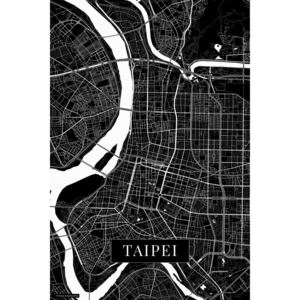 Map Taipei black