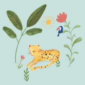 Illustration Jungle leopard, Laura Irwin