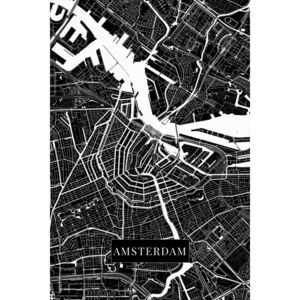 Map Amsterdam black