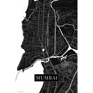Map Mumbai black